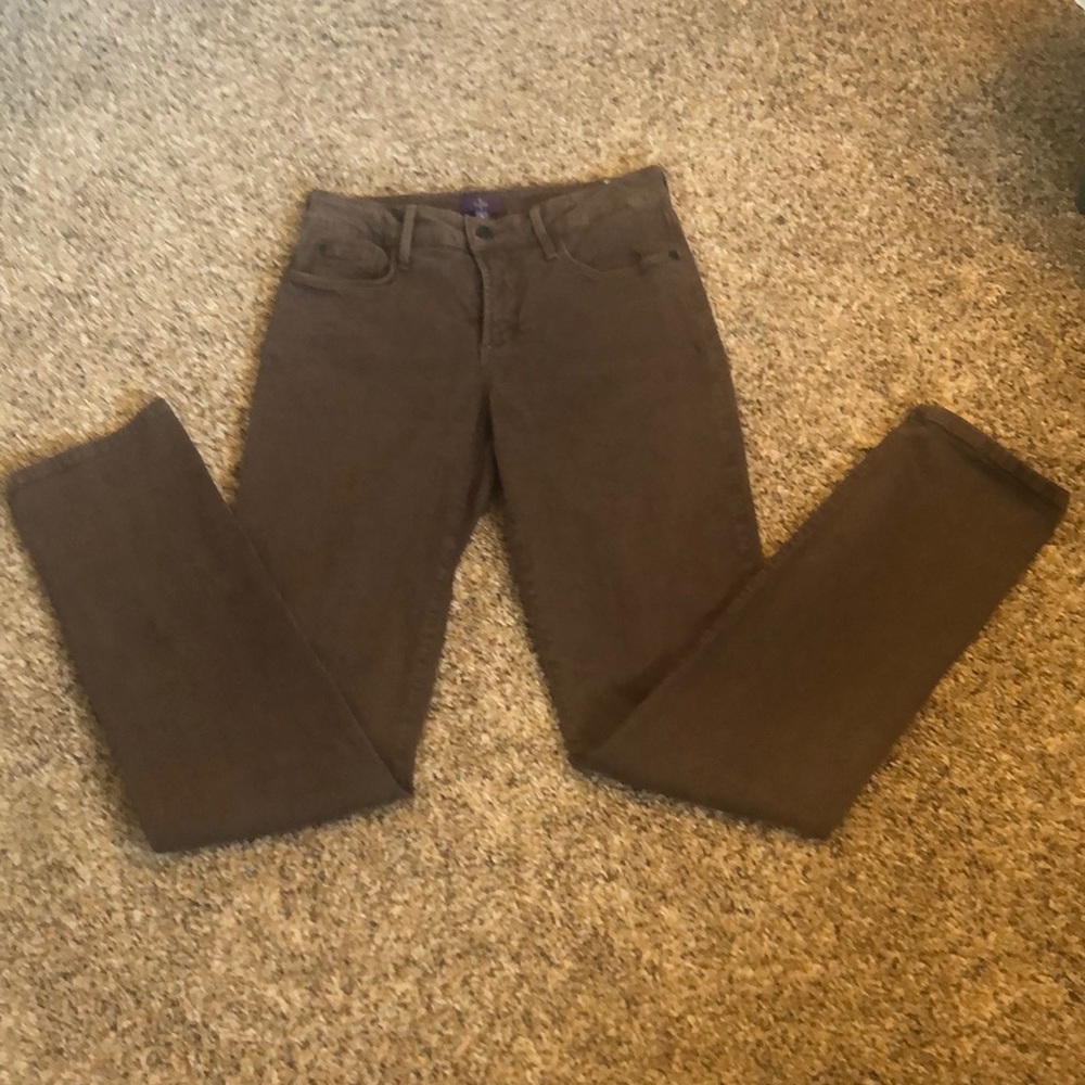 NYDJ  Slim pants size 4 brown